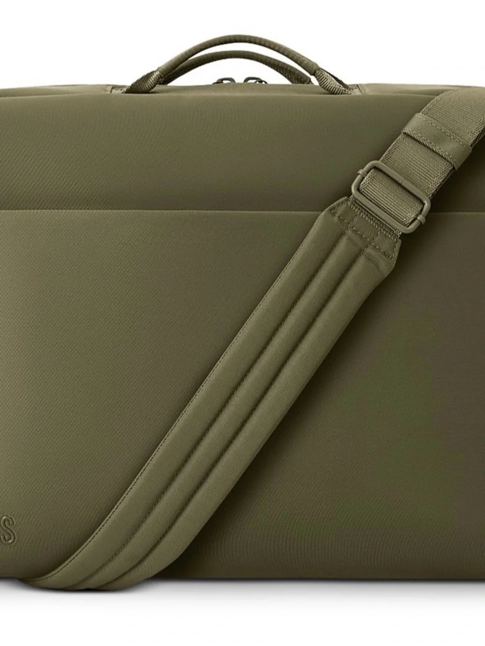 BEIS Olive Green Laptop Bag with Adjustable Shoulder Strap
